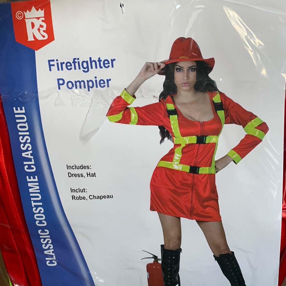 Firefighter one size women costume